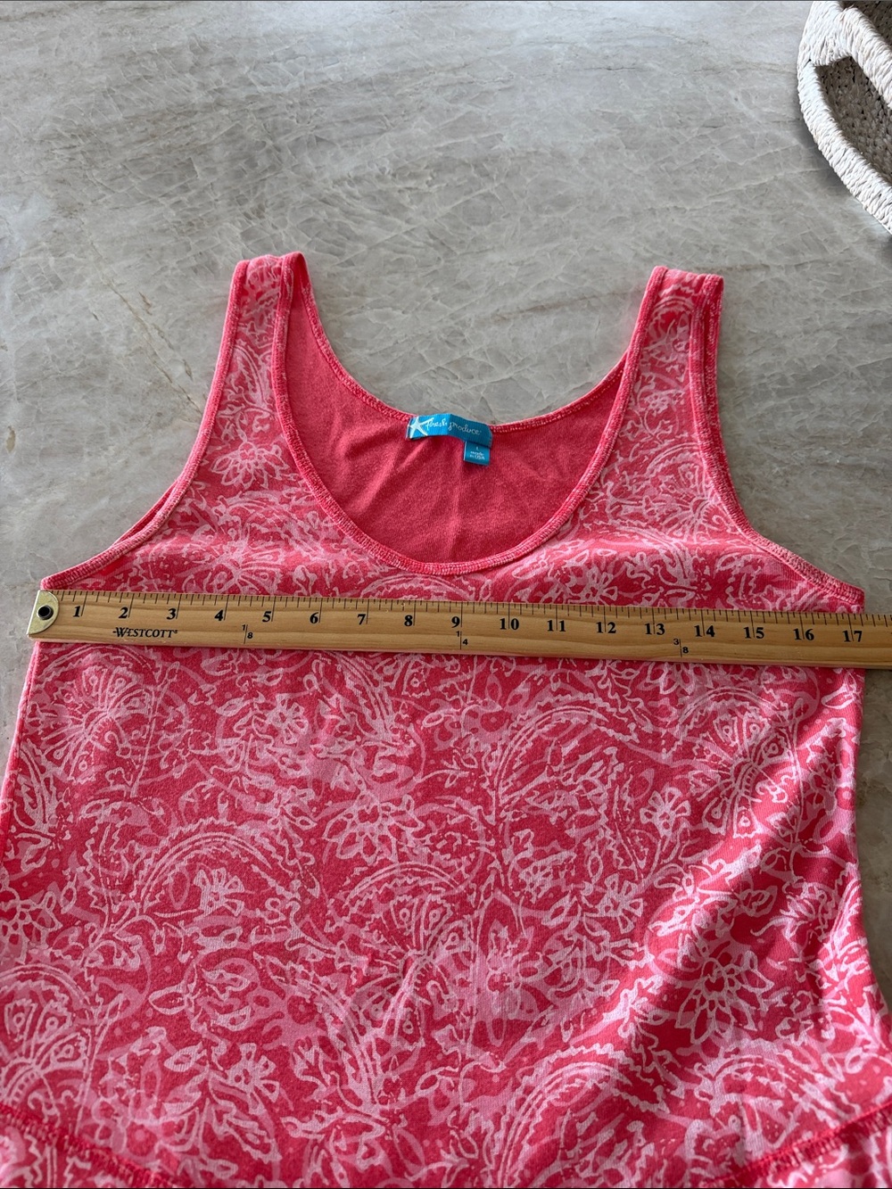 Fresh Produce Maxi Dress Size Large Sleeveless Tied Waist Raw Hem Beach - Picture 6 of 9